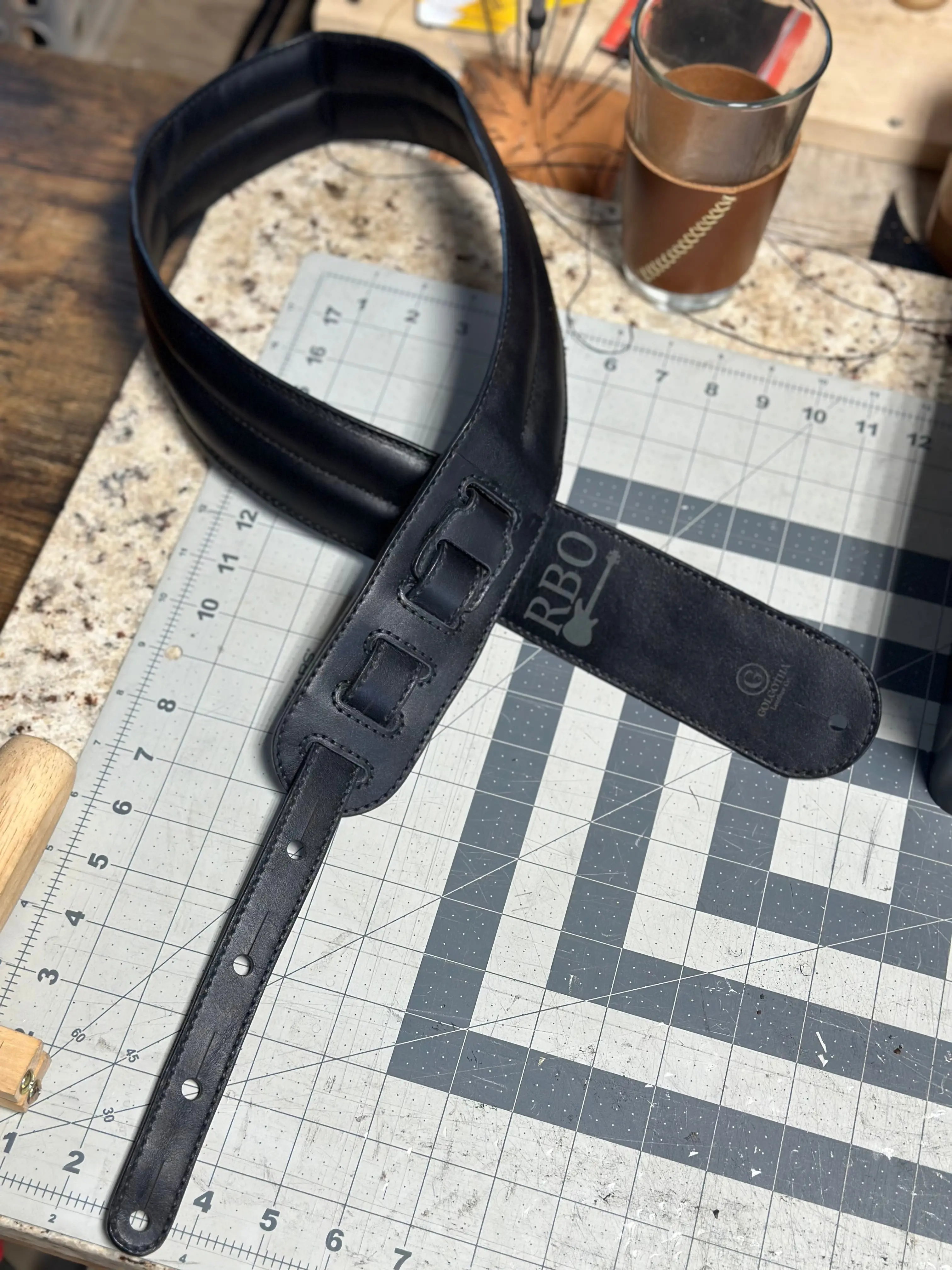 Rock Star Approved: Custom Handmade Leather Guitar Strap – Seriously Cool & Hand-Stitched