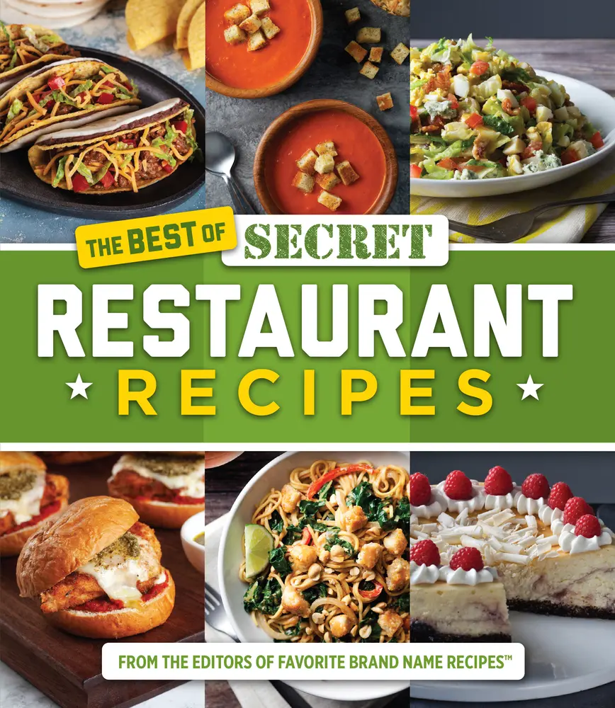 USED Book - The Best of Secret Restaurant Recipes by Publications International Ltd (Hardcover) - english