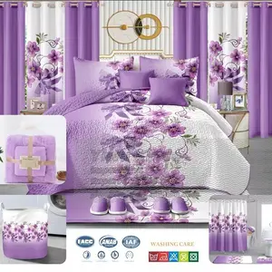 ️ Luxury 24 PCS King Bedding & Curtain Set – Full Room Décor  Transform your bedroom into a hotel-style suite with this complete 24-piece luxury king bedding set. This set includes everything you need for the bed, windows, and bathroom décor. Made from