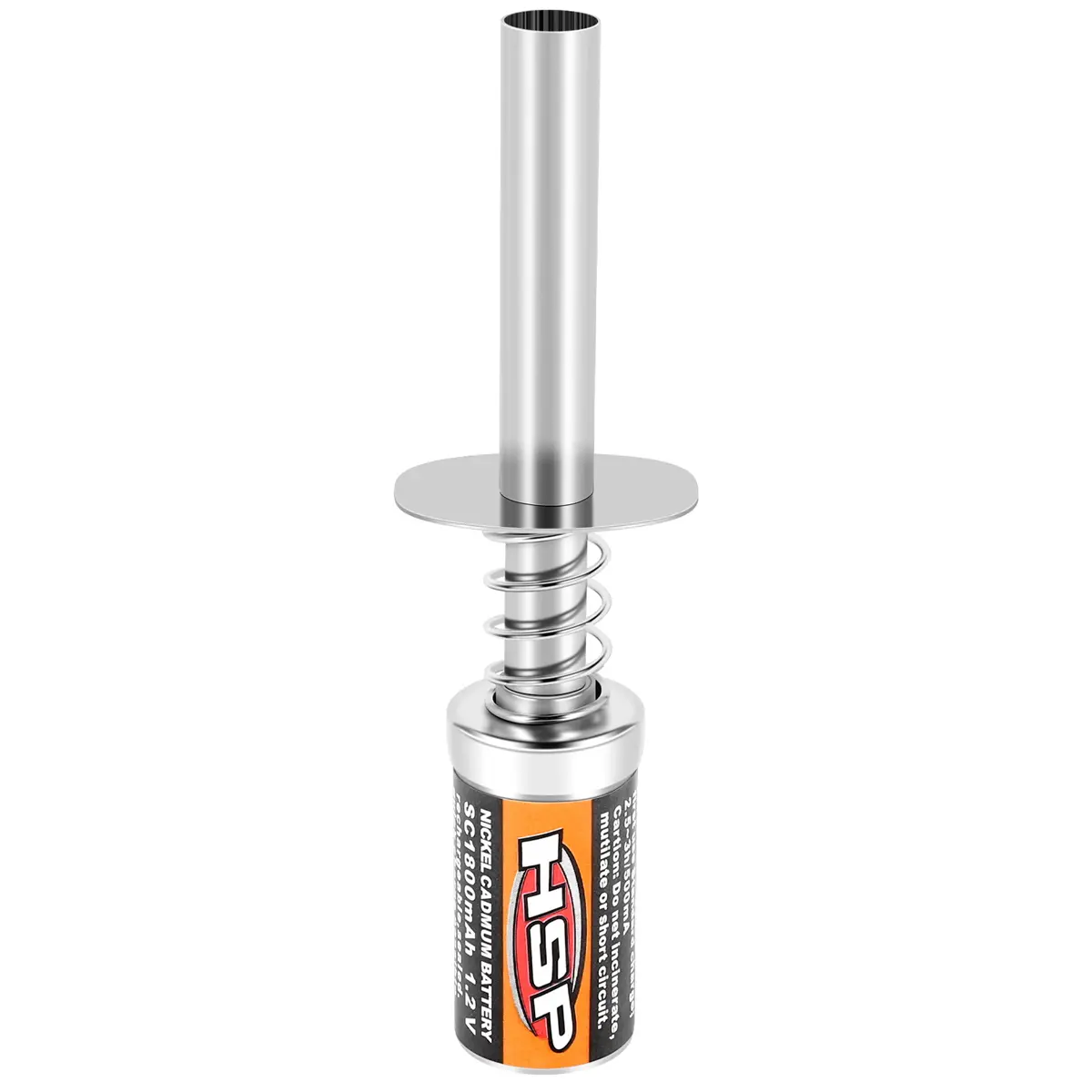 HSP 80101 Metal Rechargeable Glow Plug Igniter for Nitro RC Vehicles, Nitro RC Car Parts, HSP Car Parts, 1800mAh 1.2V Battery (Compatible with 1/8 & 1/10 Models, Not a Charger)