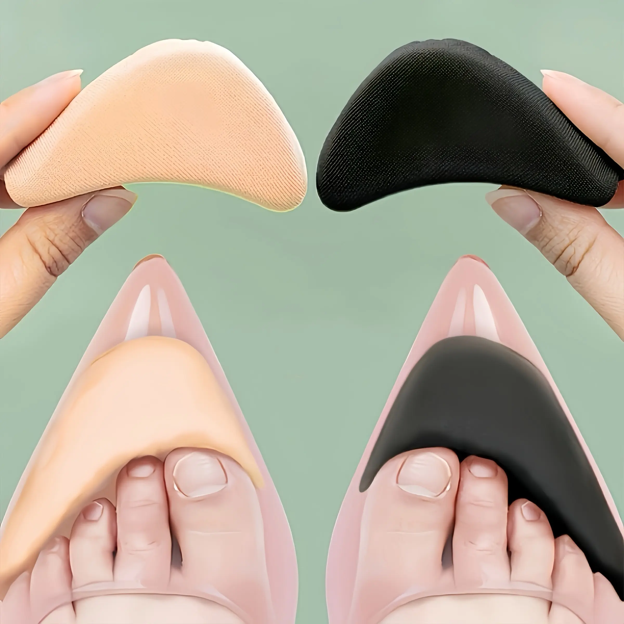 Toe Pad for Large Shoes, Foam Filled, Adjustable Shoe Insole, Unisex Sponge Toe Protector, High Heel Anti-Squeezing, Pain Relief, Toe Protectors for Shoes