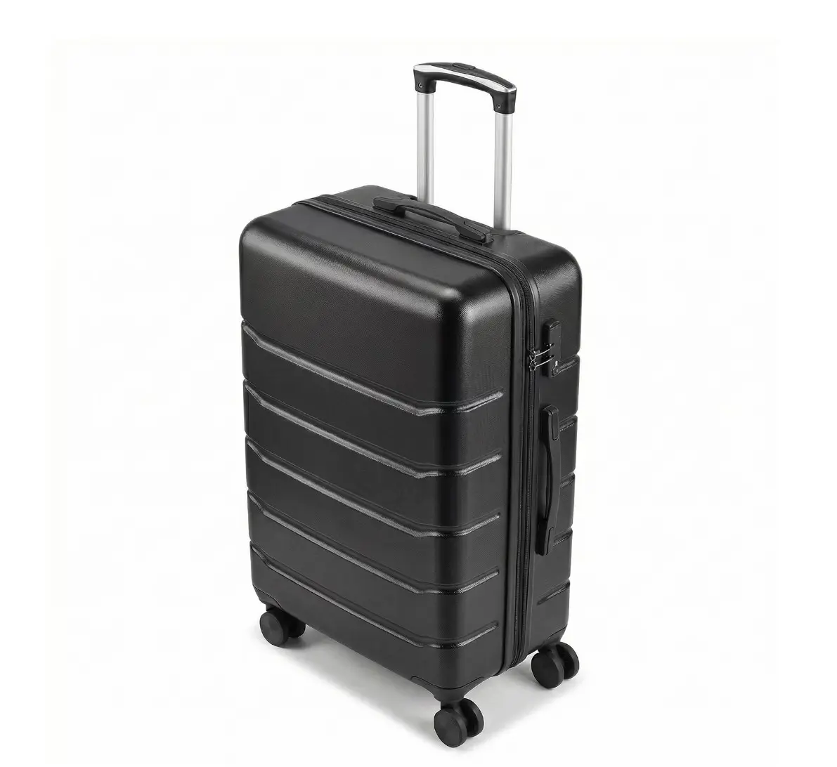 28 inch Luggage, Expandable Hardside Suitcase with Spinner Wheels,Black
