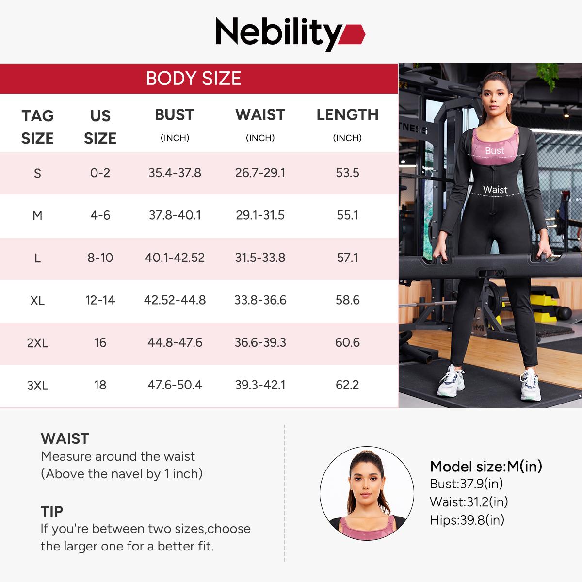 Nebility Women's Coated Athletic Zipper Workout Sweat Sauna Jumpsuit Stylish Activewear Workout Apparel Sporty Comfy Jumpsuit Tummy Control Jumpsuit Sauna Sports Jumpsuit Sports Outfits Stylish Activewear