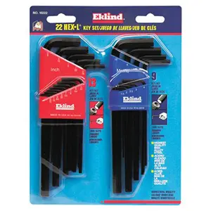 212 MAIN 13-Pc. L-Handle Hex-L Key Set, Inch Sizes .050 in-3/8 in, Chrome Steel Rust-Resistant Equipment for Repair Tasks