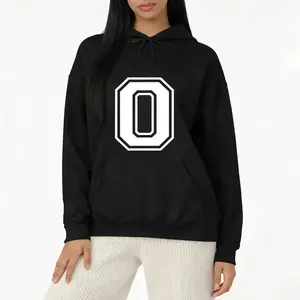 Letter O Alphabet Varsity Hoodie – Cozy Long Sleeve Monogram Top