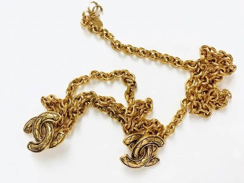 Pre-owned CHANEL Coco Mark Chain Belt 4000041490569
