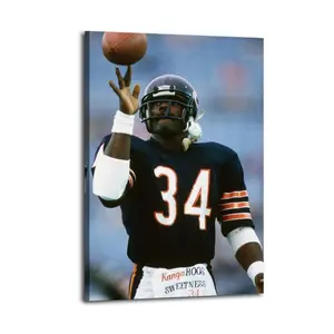 Walter Payton Canvas Painting Oil Painting Wall Art Canvas Poster Decorative Painting Corridor Decoration Home