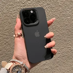 Matte clear case designed for iPhone 11 Pro Max, 12, 13, 14, 15 and 16 models for impact and camera protection for iPhone 14, 15 and 16 Plus.