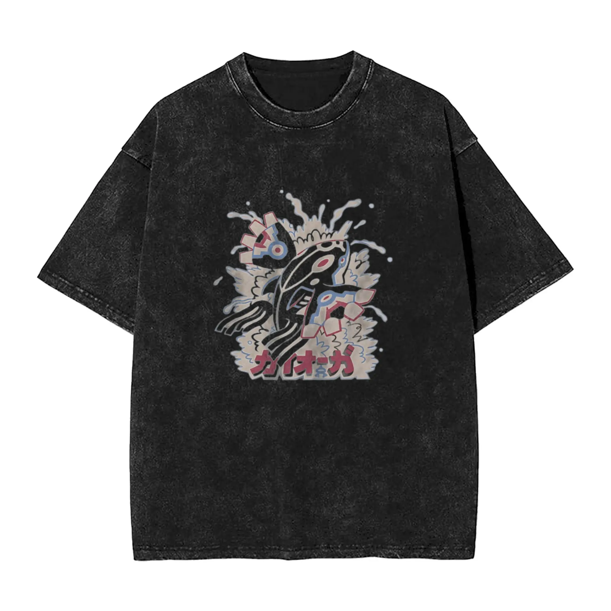 Odd Woods Kyogre Graphic Tee Vintage Trending Crewneck Short Sleeve T-Shirt Mens Womenswear Tops Viral Streetwear Gift