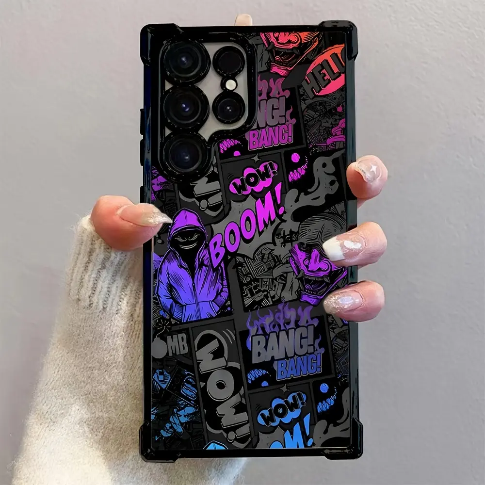 Cool Boy Pattern Mobile Phone Case for Galaxy S25 S24 S23 S22 S21 FE Ultra Plus 4G 5G, Anti-Fall Transparent Soft Back Cover for Samsung galaxy S26