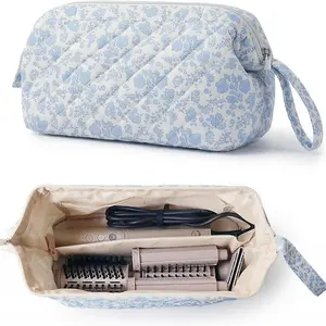 Hair Tool Travel Bag, Compatible with Dyson Airwrap and Shark Flex Style, Floral Hair Tool Kit, Dust-Proof Storage Organizer, Travel Organization Pouch
