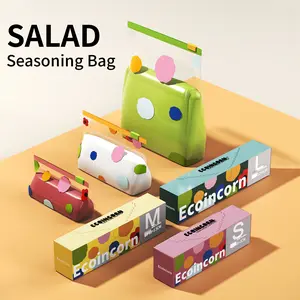 20pcs/Box S/M/L Sizes Freezer Sealable Storage Bags, Refrigerator Portion Bags, Food Packaging, Reusable, Food Cabinet Odor-proof Bags, Sa Dressing Sealed Fresh Bags, Thickened Household Self-sealing Zipper Bags