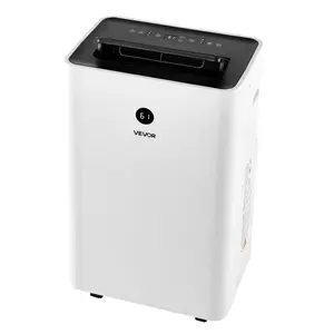 VEVOR Portable Air Conditioner and Heater Combo, 14000 BTU (9800 BTU SACC) 5-in-1 Standing Cooling Ac Unit, LED Touch Panel Remote Control, 24h Timer, Dehumidifier/Fan/Sleep Mode for Room Indoor