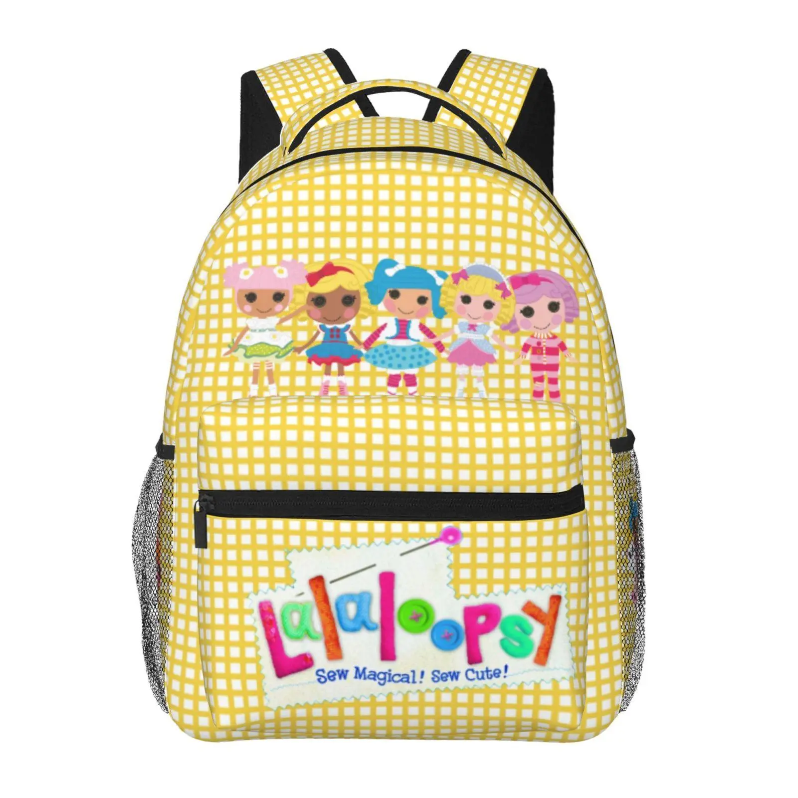 Lalaloopsy Kids Backpacks We're Lalaloopsy Netflix Daypack MGA Lalaloopsy Wear-Resistant Bookbags for Elementary, Camping & Weekend Outings