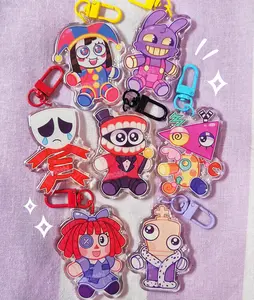 TADC - The Amazing Digital Circus Keychain TADC Acrylic Keychains | Amazing Digital Circus | Pomni, Jax, Kinger, Caine, Ragatha, Gangle, Zooble, Bubble