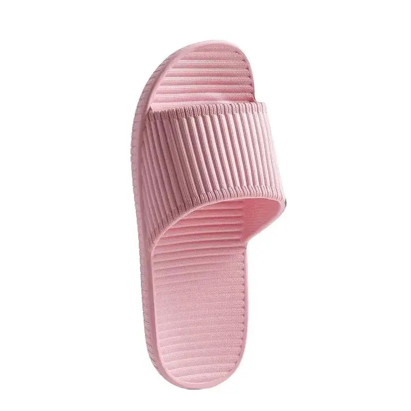 Non-Slip Bathroom Slides for Women and Men, Plain Soft Thick-Soled Slippers, Washable for Summer Indoor and Outdoor Use, Couples, Bathwear, Upgraded