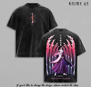 Byakuya Kuchiki Senbonzakura Kageyoshi Bleach Anime Shirt Vintage Washed Oversized Graphic Tee Soul Reaper Captain Shirt