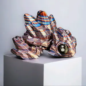 3D Printed Crystal Turtle Figurine