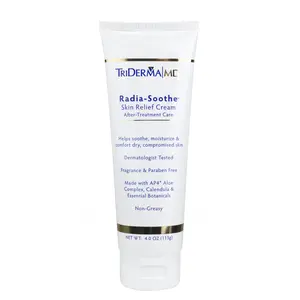 TriDerma Radiation Cream 4 oz Tube for Radiation Burn Relief, Calming, Comfort, Moisturizer, Aloe Vera & Calendula Healing Treatment Therapeutic