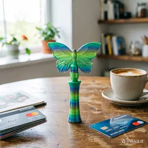 Stretchy Butterfly Magic Wand Inductive Payment Card Holder, Fun Card Container, Perfect Gift for Day, Easter, Valentine's Day, Christmas