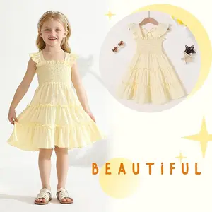 YOUNGER TREE Toddler Girl Dress Kids Sleeveless Ruffle Dresses for Girls Summer Outfits Beach Sundress
