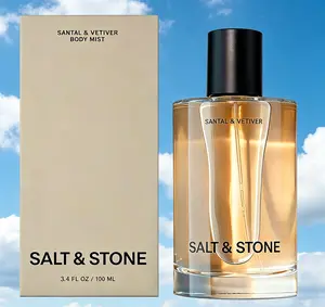 Salt & Stone Santal & Vetiver Body Mist, Skincare Infused Unisex Hair & Body Spray, Hydrating Fragrance Mist with Glycerin & Red Algae, Vegan Cruelty-Free Daily Scent 3.4 fl oz 100ml
