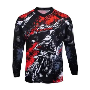 Motocross Shirt Long Sleeve Men Downhill Jersey Off-Road Bicycle Racing T-Shirt Quick Dry Cycling Enduro Polera Mtb Jersey