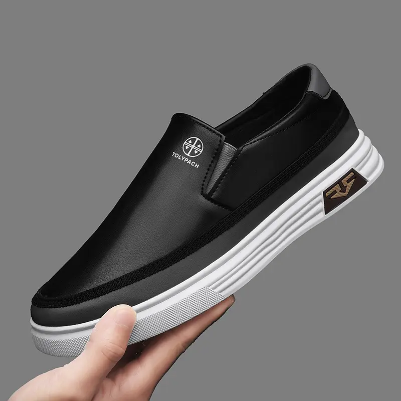 NWOT TOLYPACH Slip On Platform Sneakers White Tan Casual Shoes Men’s 10.5 Summer 2026 new men main image 3