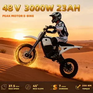 [Black Friday&Aoeei] Electric Bike 3000W Mid-Drive Motor Youth & Adult  48V 23Ah Battery 38 MPH Max Speed 14"/12" Wheels 40 Miles Range 1 Year Warranty e bike