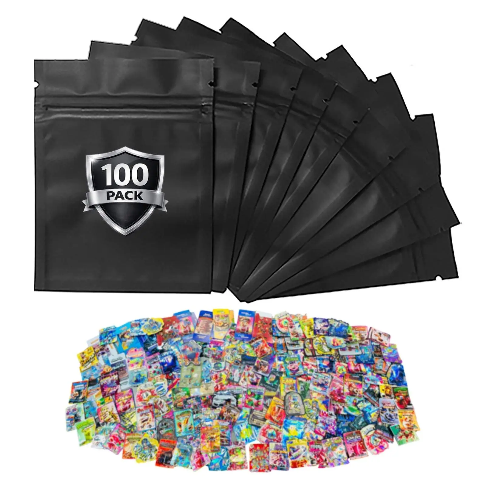100 Pack Decorative Storage Bags | 4" x 5" Small | Assorted Designs | Organizer & Retail Packaging 100 Pack Decorative Storage Bags | 4" x 5" Small | Assorted Designs | Organizer & Retail Packaging