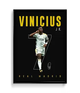 Vinicius Poster, Vinicius Junior Printable Poster, Soccer poster