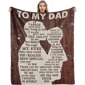 Premium Soft Healing Blanket - Son's Gift for Dad, Husband; Ideal for Father’s Day, Birthday, Christmas, Healing Blankets