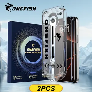 One Fish Screen Protector 2 Pack for iPhone,Samsung,  Protection of Privacy, Dust Protection for Earpiece,Crystal Clear, Easy Installation..