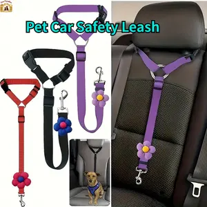 Retractable Pet Car Safety No Tangle Leash | Dual-Use for Daily Walks & Car Rides | Multi-Color Options