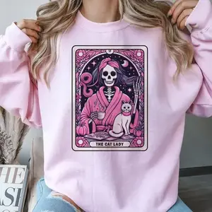 Tarot Skeleton Sweatshirts Skull Pullovers Sarcastic Skull Sweatshirts The Hot Mess Express Hoodie Drama Queen Top Emotional Dumpster Fire Pullover Rocker Mom Sweatshirts