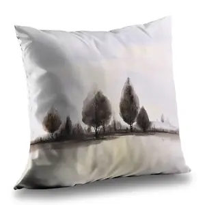 Begin Home Decor C1PT1414WYQWIG 14 x 14 in. Landscape of Trees Throw Pillow - Decorative Home Decor Insert