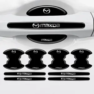 4PCS/8PCS Car Door Handle Bowl Protective Stickers Anti-collision Decal For Mazda 2 3 Axela Atenza 17-20 MS Mazda 6 CX-5 CX3