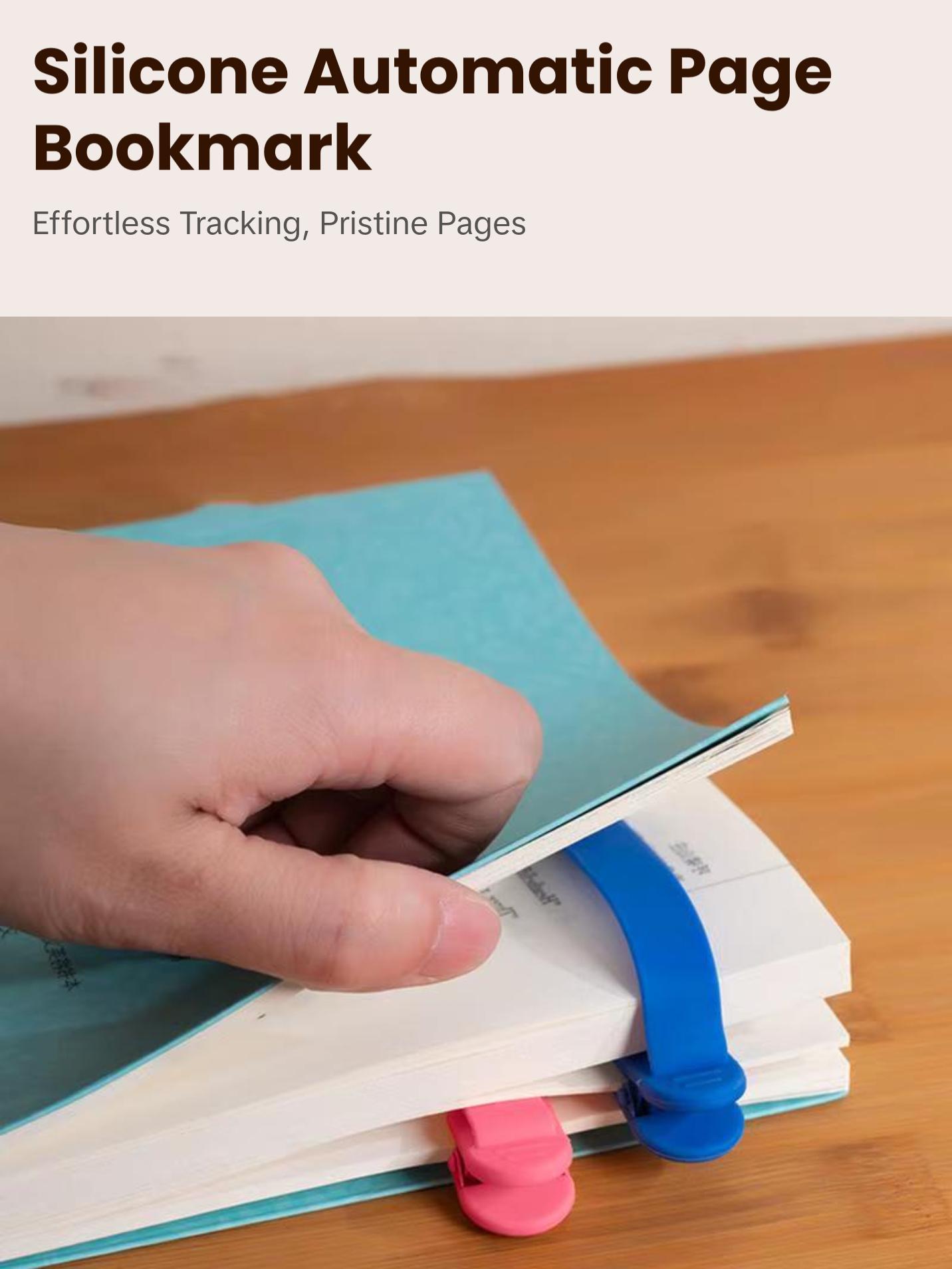 Automatic Page Tracking Bookmark Student Soft Silicone