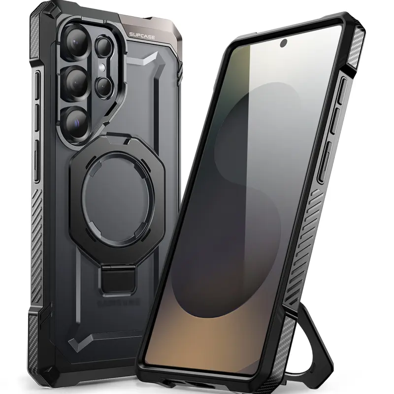 SUPCASE Unicorn Beetle Grip Iron Aluminium Casing for Samsung Galaxy S26/S25 Ultra - Customized, Magnetic MagSafe-Compatible, Heavy Duty Military-Grade Shockproof, Card Holder, Stand, Handheld Support, Wireless Phone Accessories with Display Protection