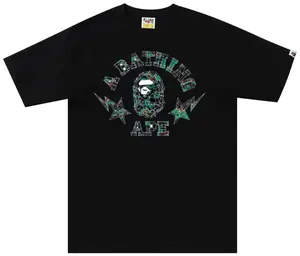 991314 Bape Thermal Polygon Tee Black