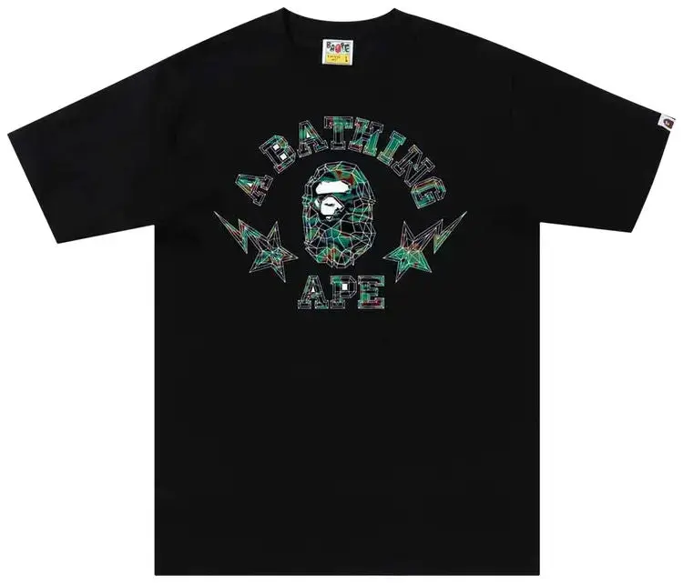 991314 Bape Thermal Polygon Tee Black