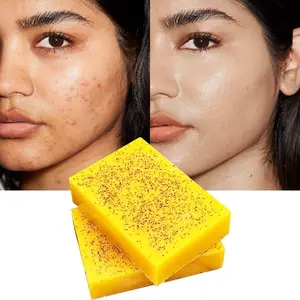 Turmeric Honey Soap with Goat Milk for Radiant, Hydrated Skin - Natural Skincare - Cleansing Exfoliating -Rejuvenating -Restore-Moisturizing- Gentle.