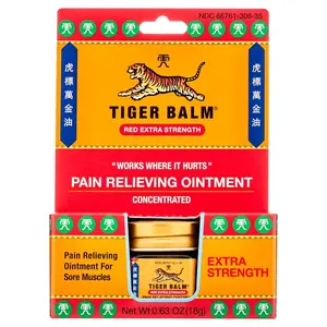 Tiger Balm Extra Strength Pain Relieving Ointment, 0.63 oz Jar, Relief for Arthritis, Joint Pain