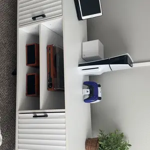 TV Stand for 32-50/65 Inch TV,  Storage Cabinets and Adjustable Shelf, Modern Media TV Console Table for Living Room, Solid Wood Feet, Cord Holes Natural Color, 43"/55"