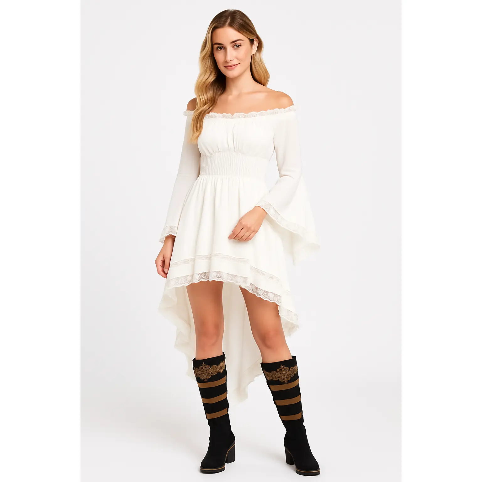 flounce dress long sleeve Markum Long-Sleeve Flounce Gown – Tadashi Shoji Official Online Boutique