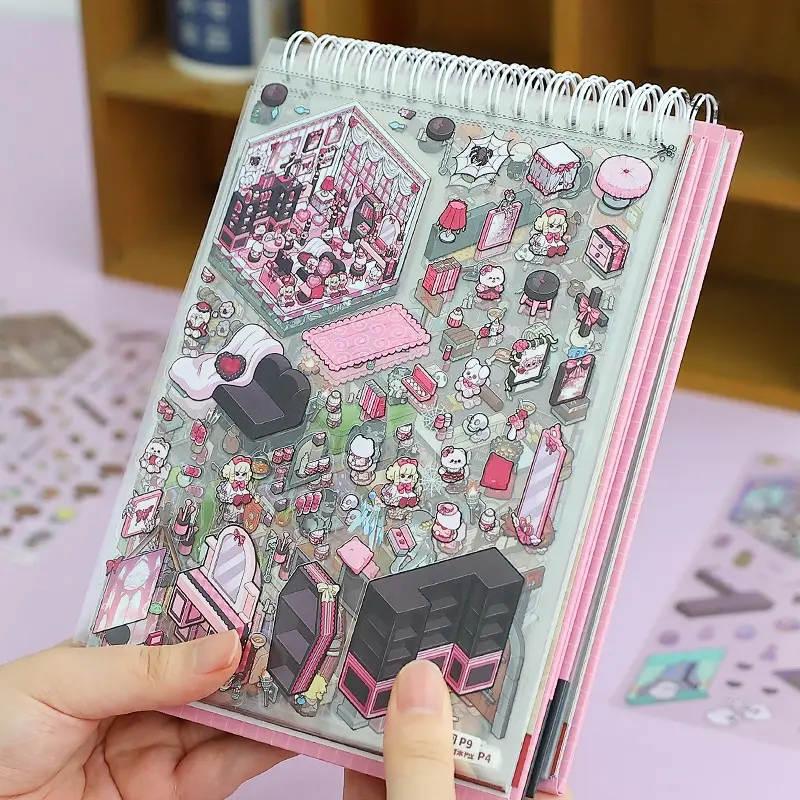 45 Sheets/bag Pet Material Sticker Book, Miniature Scene Series 4.0, Scenes Stickers, 20 Themes Decorative Stickers for Crafting & DIY Projects, Scrapbooking, Scrapbooking Supplies, Scrapbook Materials, Adhesive Stickers, Halloween