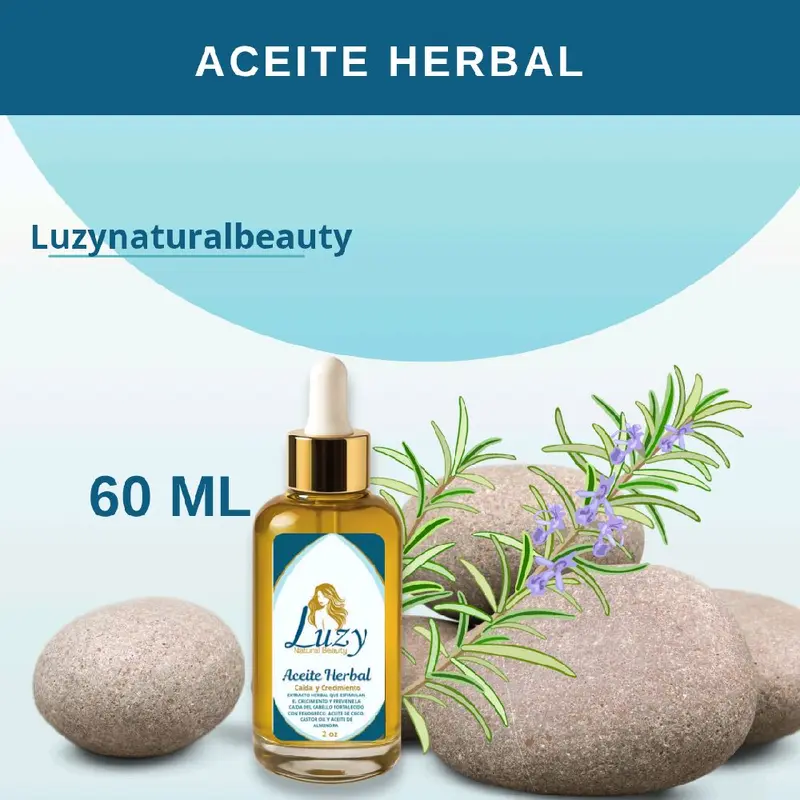 Luzynaturalbeauty Luzy Oil Herbal 60ml for Hair Care Strengthens Strands Prevents Loss & Dandruff Promotes Growth Haircare with Natural Ingredients Blend