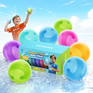 Reusable Water Balloons for Kids - No Magnets, Leak-Resistant Silicone Splash Balls, Quick-Fill & Long-Lasting - Durable Outdoor Water Toys for Summer Pool Party, Backyard Water Games