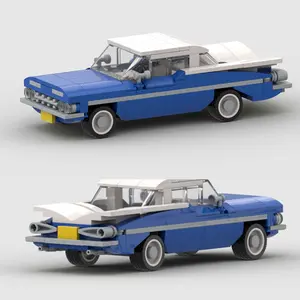 233pcs Chevrolet Bel Air Moc Building Kit, Moc Blocks Set, Creative Building Blocks, Stem Educational Toy for Kids & Adults DIY Car Model Set, Perfect Gift for Birthdays & Holidays