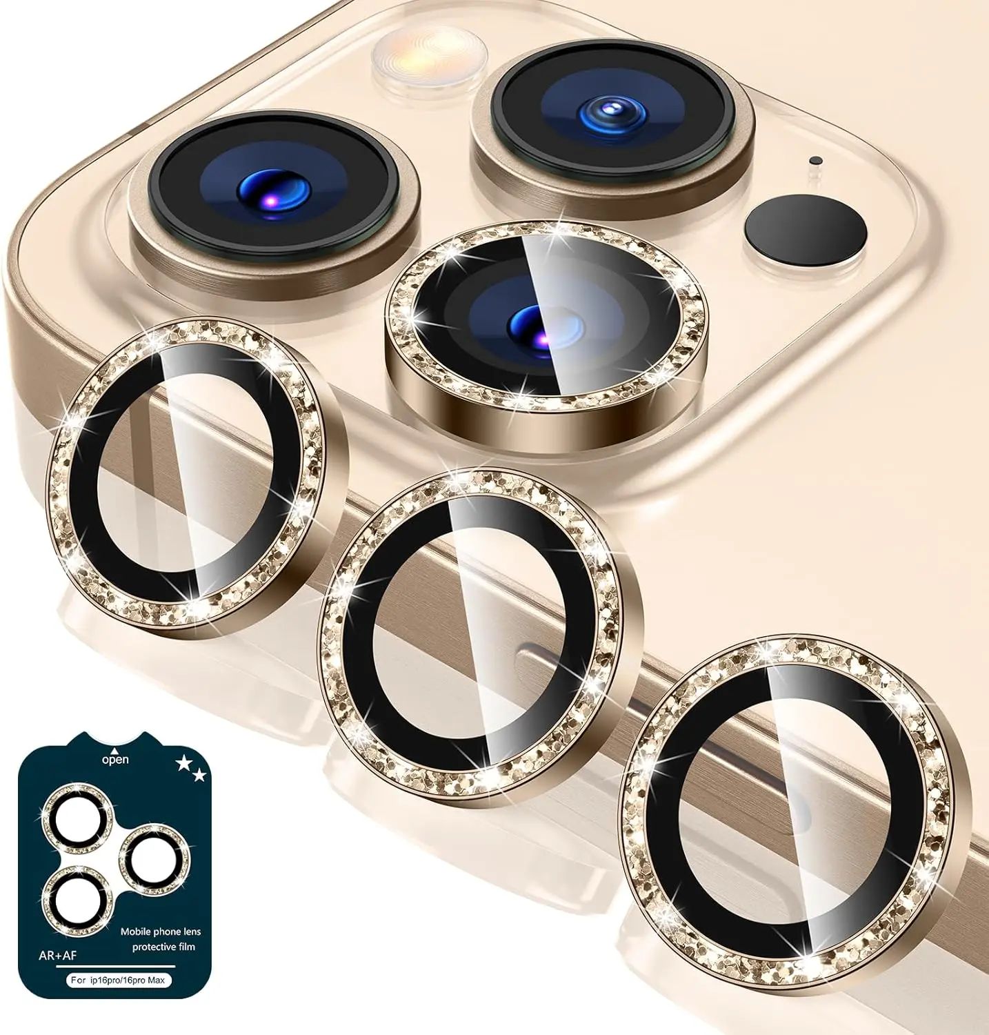 Dr.Glee 2 Pack Camera Lens Protector for iPhone 9H Tempered Glass with 1 Step Installation Tray Secure Protection Stylish Texture High Transparency,Easy Installation & Removal,tiktokshopspringglowup